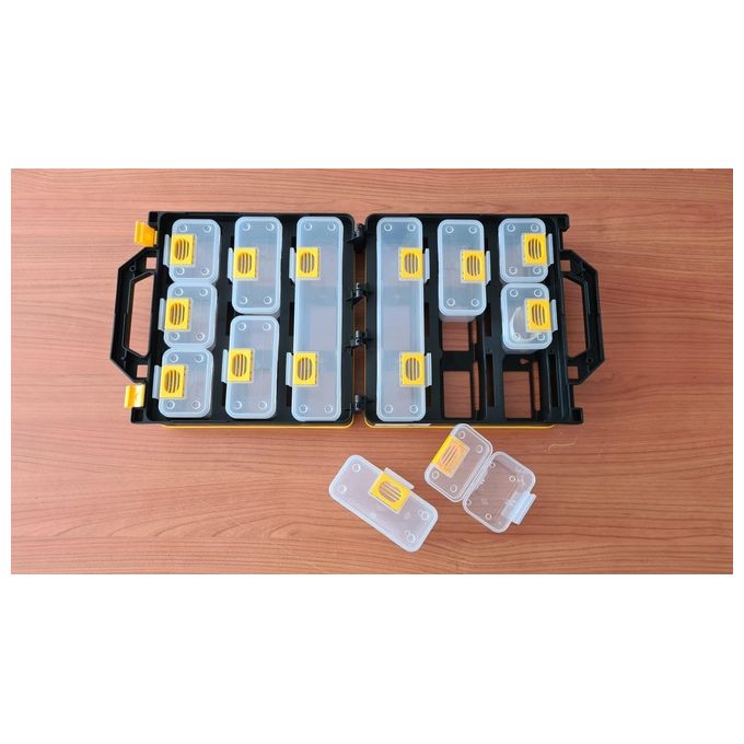 Link Valigetta 12 Compartimenti Estraibili per Attrezzi Minutera 30x28x15cm