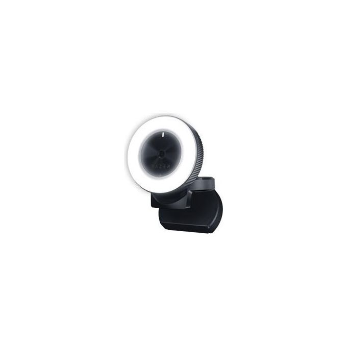 Razer Kiyo Telecamera da Scrivania con Illuminazione per Streamer Usb HD Webcam con Luce ad Anello Multi-Livello