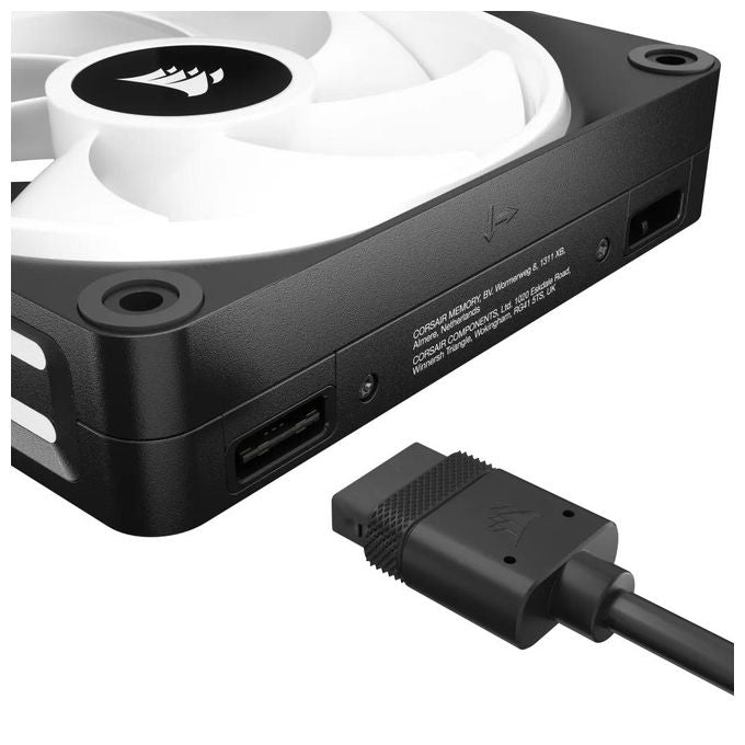 Corsair CO-9051001-WW iCUE LINK QX120 Ventola RGB 120mm 34 LED 2400 rpm PWM Cuscinetto Magnetico colore Nero