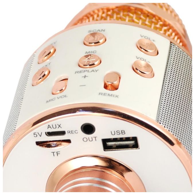Xtreme 27837PK Microfono con Speaker Integrato Bluetooth Portatile Hollywood Pink