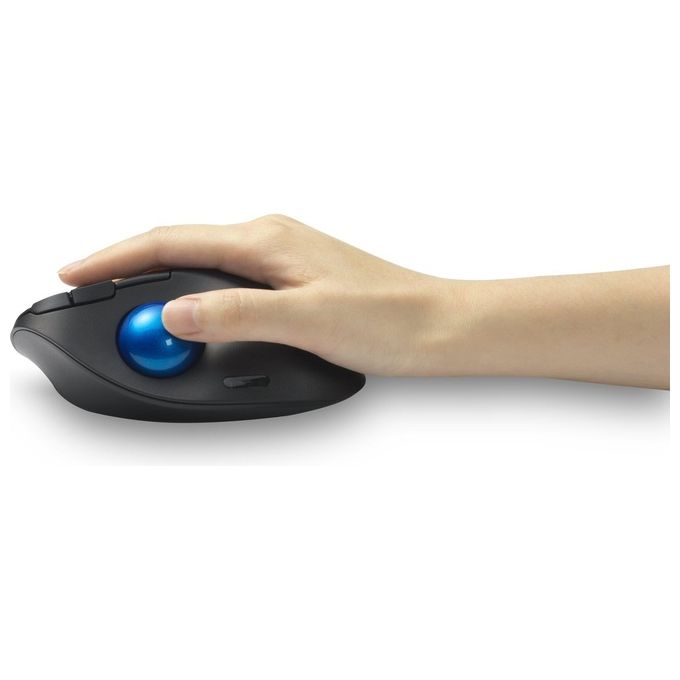 Kensington K72194WW Pro Fit Ergo TB450 Trackball Wireless Bluetooth 2,4 GHz 1600 DPI 7 Pulsanti colore Nero