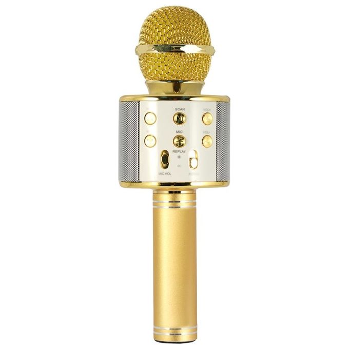 Xtreme 27837K Microfono con Speaker Integrato Bluetooth Portatile Hollywood gold