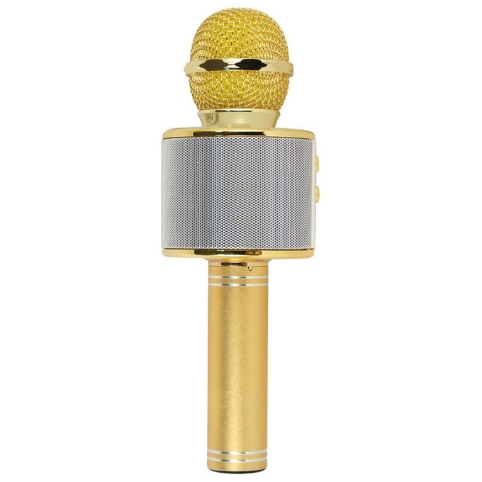 Xtreme 27837K Microfono con Speaker Integrato Bluetooth Portatile Hollywood gold