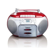 Lenco SCD-420 Radio Cd con Cassette Rosso