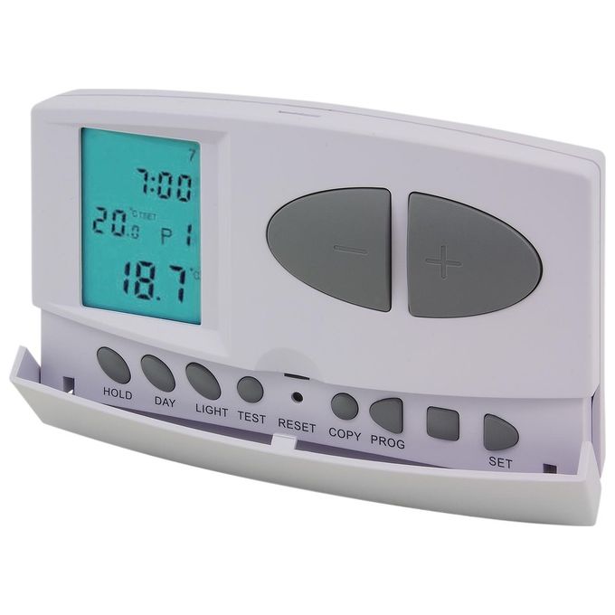 Polypool Cronotermostato Digitale Estate-Inverno con Display Lcd Alimentazione a Batteria