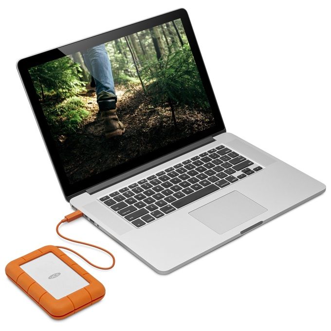 Lacie Rugged Hard Disk Esterno 5Tb Usb 3.1 Type C
