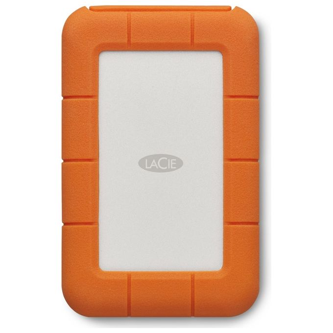 LaCie Rugged Secure Disco Rigido Esterno 2000Gb Arancione-Bianco