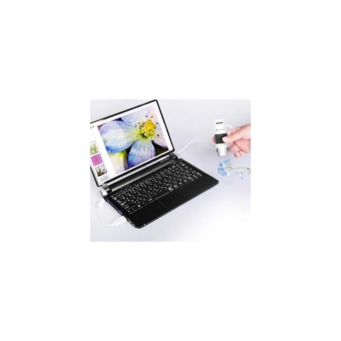 Atlantis E45-MS725 Microscopio Digitale USB Risoluzione UXGA 1600x1200 Ingrandimento 60x e 250x Doppio Fuoco Supporto Regolabile colore Nero