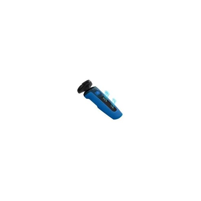 Philips S5466-17 Shaver Series 5000 Rasoio elettrico Wet and Dry rotazione 3 testine autonomia 50 min colore Nero Blu