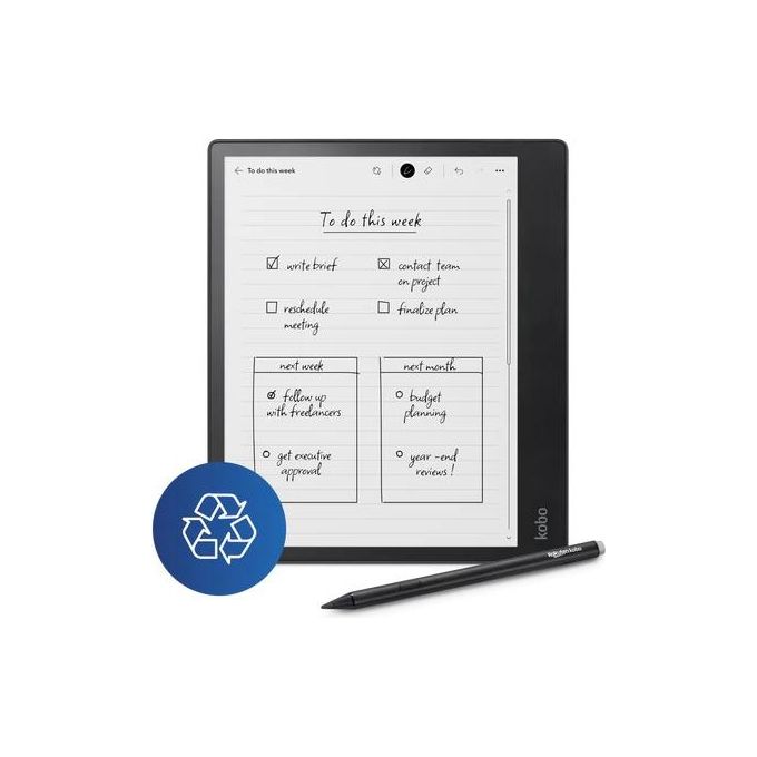 Kobo N605-KU-BK-K-BU Elipsa 2E eReader Touch 10,3'' E Ink 32 GB Wi-Fi Bluetooth Stylus 2 inclusa colore Nero