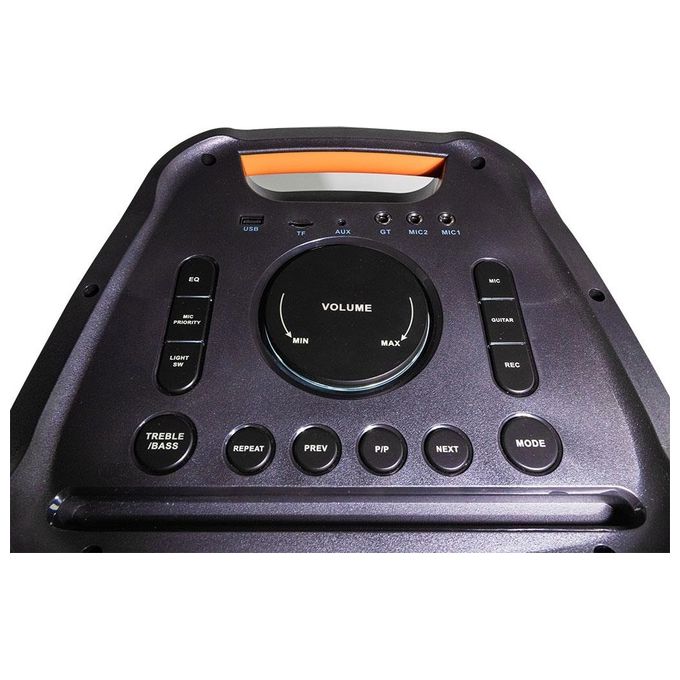 Trevi XF 600 KB XFEST Altoparlante Amplificato Portatile 80W Bluetooth USB MicroSD AUX-IN Karaoke colore Nero