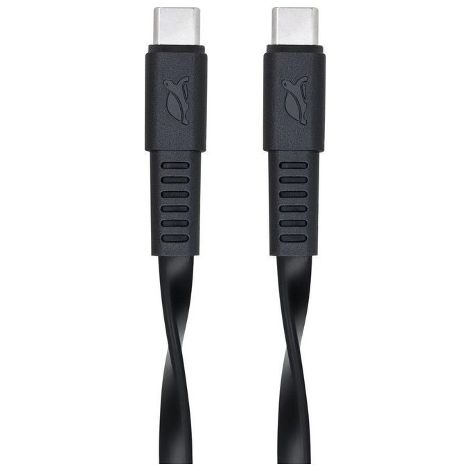 Rivacase Cavo di Ricarica Piatto Type-C - Type-C 1.2mt Nero