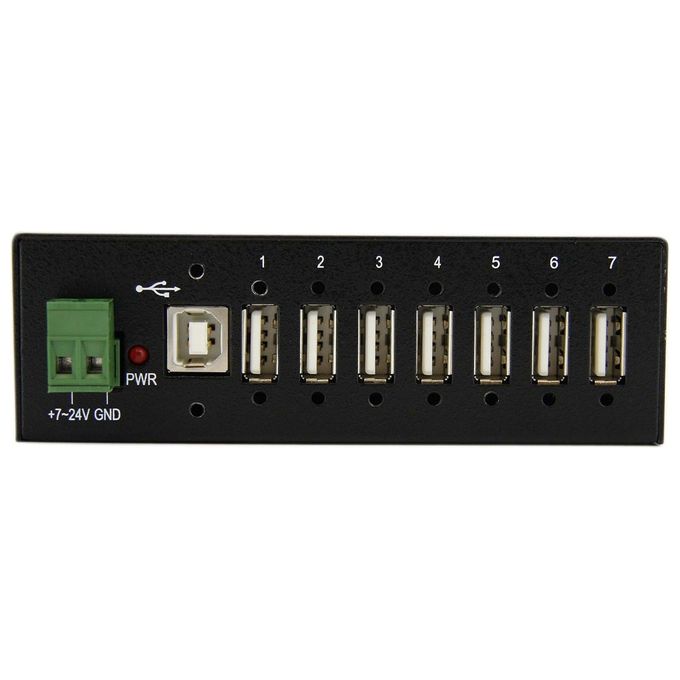 StarTech Hub USB industriale a 7 porte, predisposto per il montaggio
