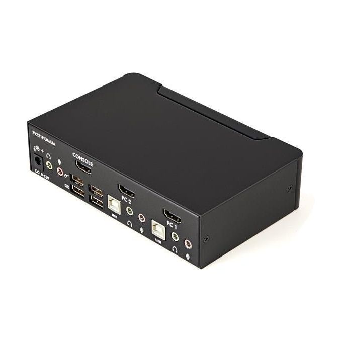 StarTech.com Switch Kvm Hdmi Usb 2 Porte con Audio E Hub Usb 20