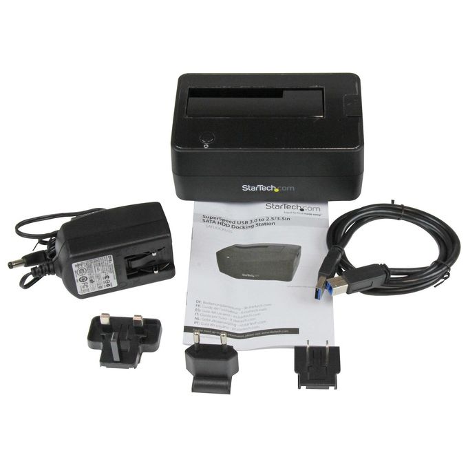 StarTech Docking station per disco rigido SATA USB 3.0 a SATA per HDD 2,5-3,5