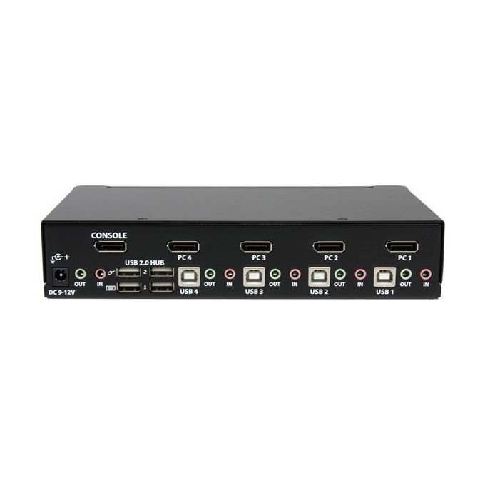 StarTech.com Switch Kvm Displayport Usb A 4 Porte Con Audio