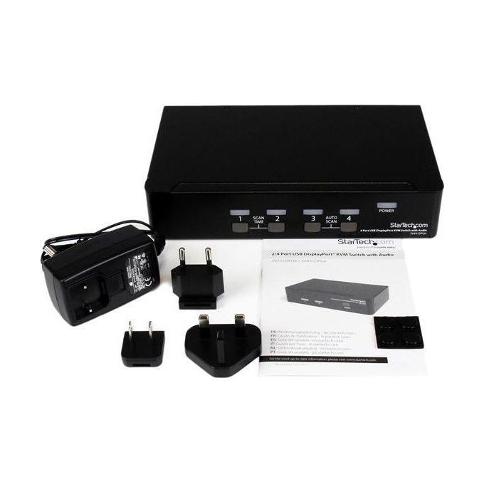 StarTech.com Switch Kvm Displayport Usb A 4 Porte Con Audio