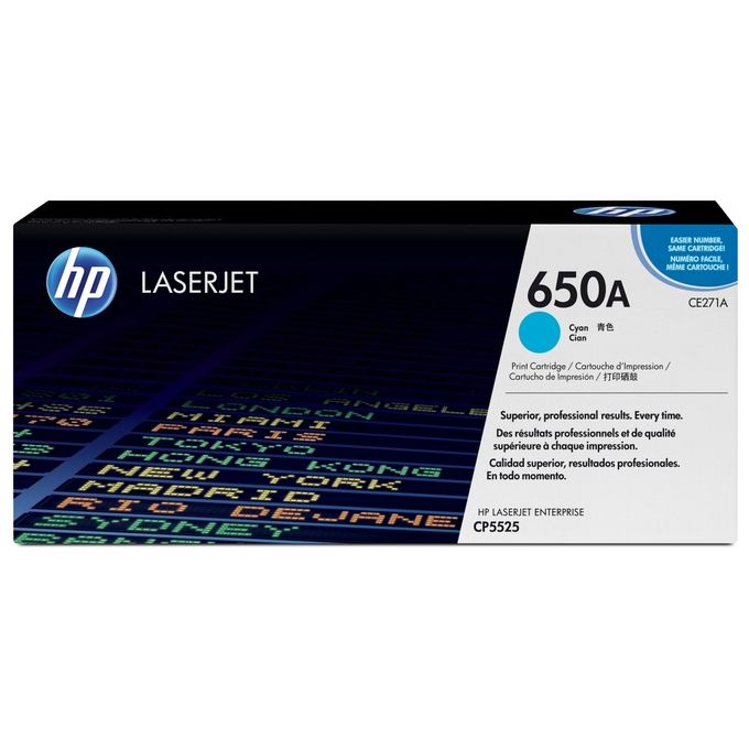 Hp toner ciano 15000 pagine per clj cp5525