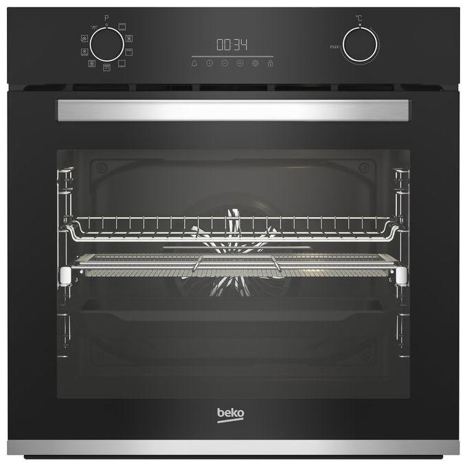 Beko BBIMA13302BMPE b300 Forno da incasso Elettrico 72 L Classe A+ Pirolitico AirFry 9 funzioni Touch colore Nero