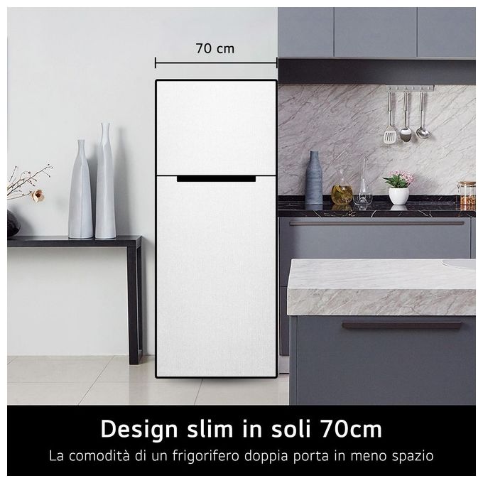 LG GTBV44SEBKD Frigorifero Doppia Porta 461 L 184,5 cm Classe E 35 dB Total No Frost Wi-Fi Door Cooling Linear Cooling colore Sabbia
