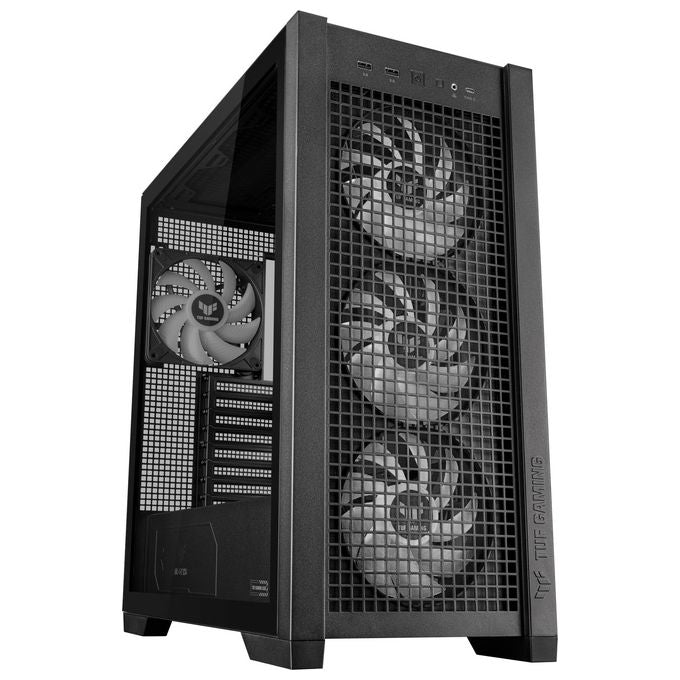 ASUS 90DC00I0-B19000 TUF GAMING GT302 TG ARGB Case Mid Tower Supporto E-ATX 4 Ventole ARGB Preinstallate 140 mm Vetro Temperato colore Nero