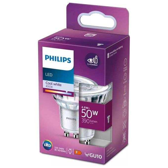 Philips Faretto Led 50W Gu10 Luce Bianco Freddo