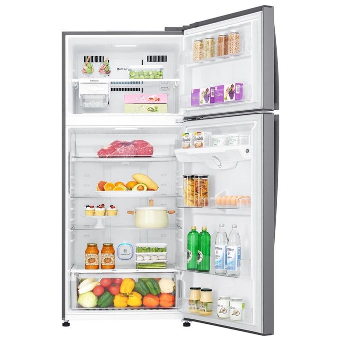 LG GTB744PZHED Frigorifero Doppia Porta 506 L 180 cm Classe E 43 dB No Frost Wi-Fi Door Cooling Cassetto 0 Gradi colore Platino