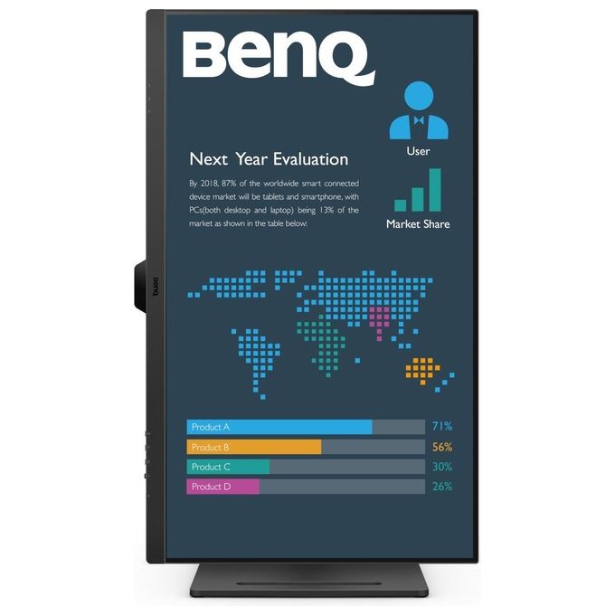 BenQ BL2490 Monitor PC 23.8'' IPS Full HD 1920x1080 100Hz Flicker-Free Low Blue Light HDMI DisplayPort colore Nero