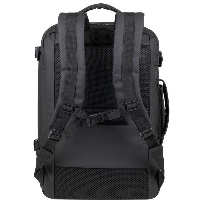 Rivacase 8465 Tegel Zaino da Viaggio per Notebook fino a 17,3'' con Scomparto Imbottito e Materiale ECO-FRIENDLY RPET colore Nero