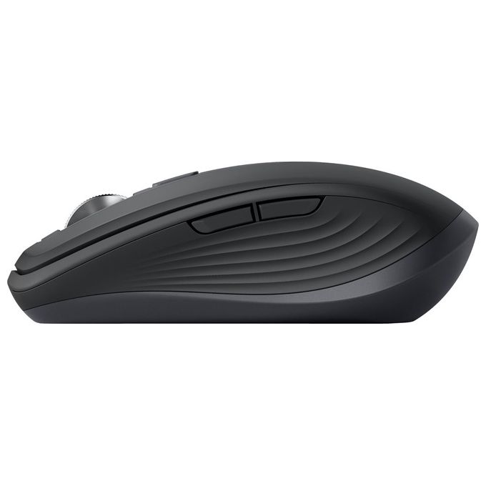 Logitech 910-006929 MX Anywhere 3S Mouse Wireless Compatto 8000 DPI Bluetooth RF Clic Silenzioso 6 Tasti USB-C colore Grafite