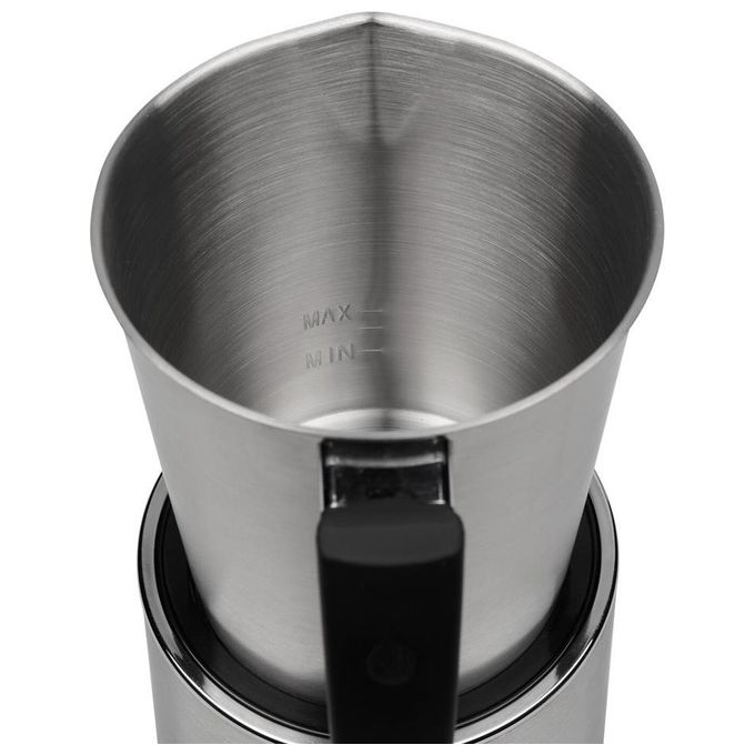 Princess 01.243005.01.001 Montalatte 500 ml 650 W schiuma fredda schiuma calda riscaldamento parti lavabili in lavastoviglie colore Argento