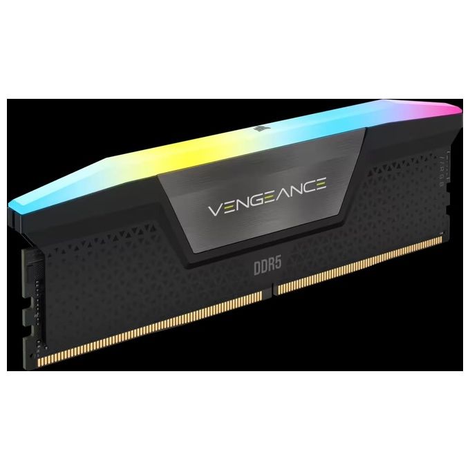 Corsair CMH32GX5M2B6400C36 Vengeance RGB Memoria RAM DDR5 32GB 2x16GB 6400MHz CL36 Intel XMP 3.0 colore Nero