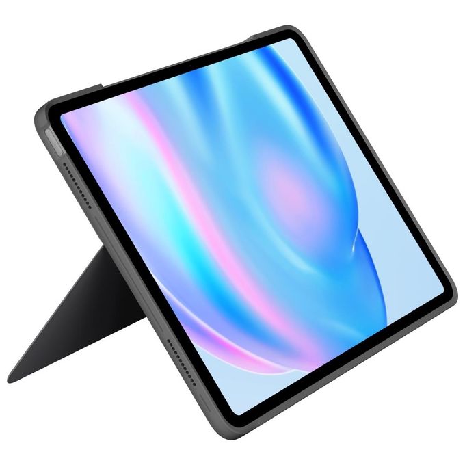 Logitech 920-012615 Combo Touch Custodia con Tastiera per iPad Air 13'' QWERTY Italiano Trackpad Smart Connector colore Grigio