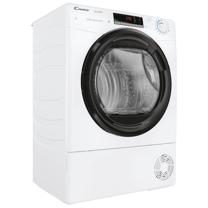 Candy CRO4H7A2TBE-S Smart Pro Asciugatrice Pompa di Calore Slim 7 Kg Classe E Wi-Fi Bluetooth 14 Programmi (85x60x48 cm) colore Bianco