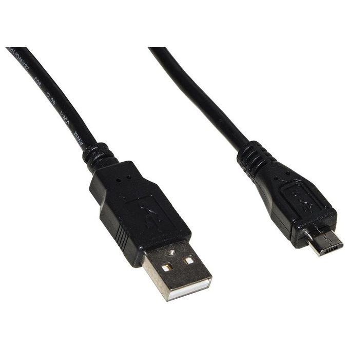 Link Cavo Usb 2.0 Micro Usb-B in Rame 1.8mt Nero