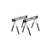 Metabo 626990000 MAB 82 Cavalletti da Lavoro Regolabili in Altezza con Supporti Laterali 590 kg per Singolo Cavalletto colore Nero Metallico