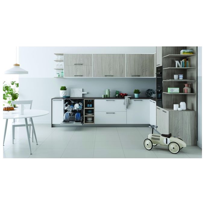 Indesit I3BL634X Lavastoviglie a Scomparsa Parziale 14 coperti Classe D 44 dB Touch (82x60x55 cm) colore Bianco