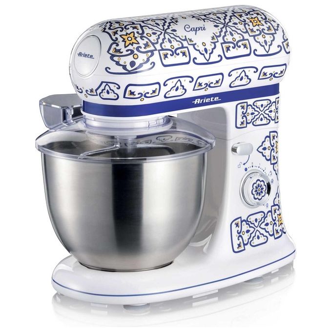 Ariete 1588 Capri Impastatrice Planetaria 1200 W 5,5 L 7 velocita' ciotola Acciaio Inox colore Bianco Azzurro