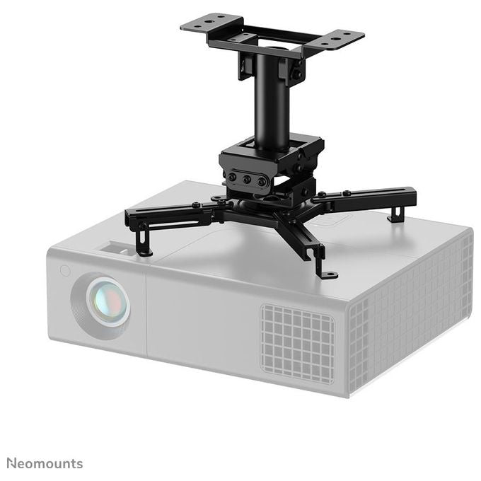 Neomounts CL25-530BL1 Supporto a soffitto per proiettore capacita' 45 Kg regolazione completa inclinazione ±20° rotazione 360° gestione cavi interna colore Nero
