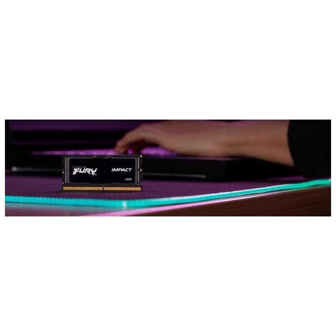 Kingston KF556S40IB-16 FURY Impact Memoria RAM 16GB DDR5 5600MHz CL40 SO-DIMM XMP 3.0 colore Nero