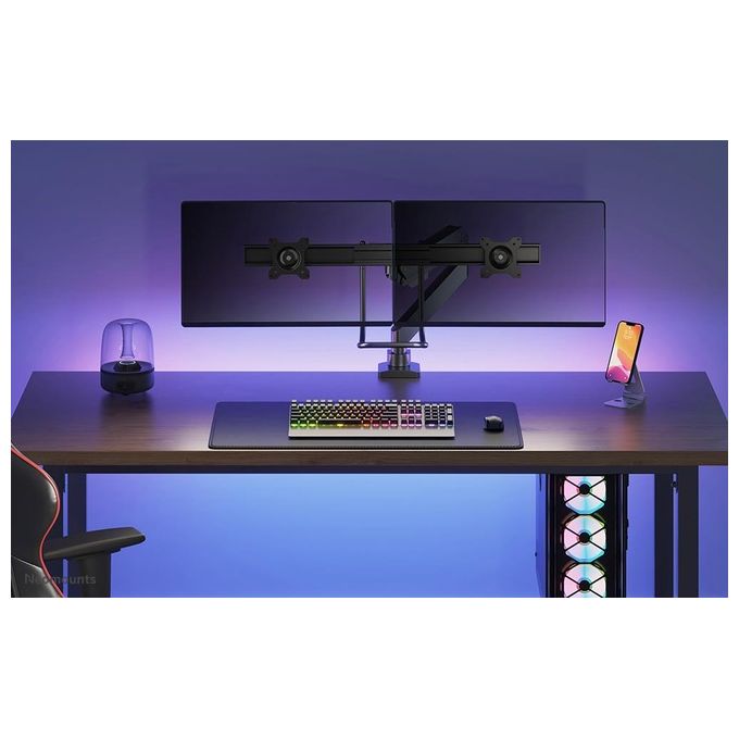 NewStar NeoMounts NM-D775DXBLACK Montaggio a Scrivania per Monitor Dimensione Schermo 10''-32'' Nero