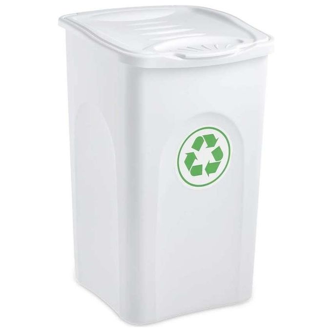 Stefanplast Pattumiera Be-green Bianco 50 litri
