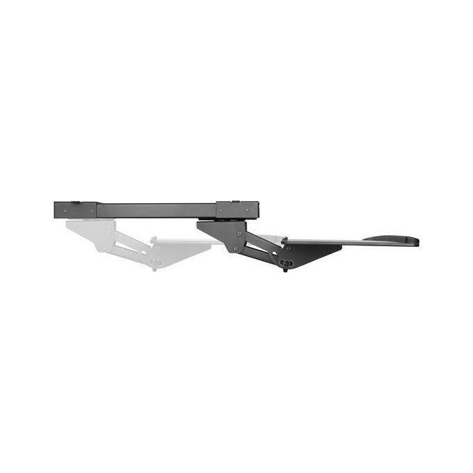 StarTech KBTRAYADJ Ripiano sotto scrivania regolabile per tastiera con supporto polsi e gestione cavi inclinazione ±15° rotazione ±20° colore Nero