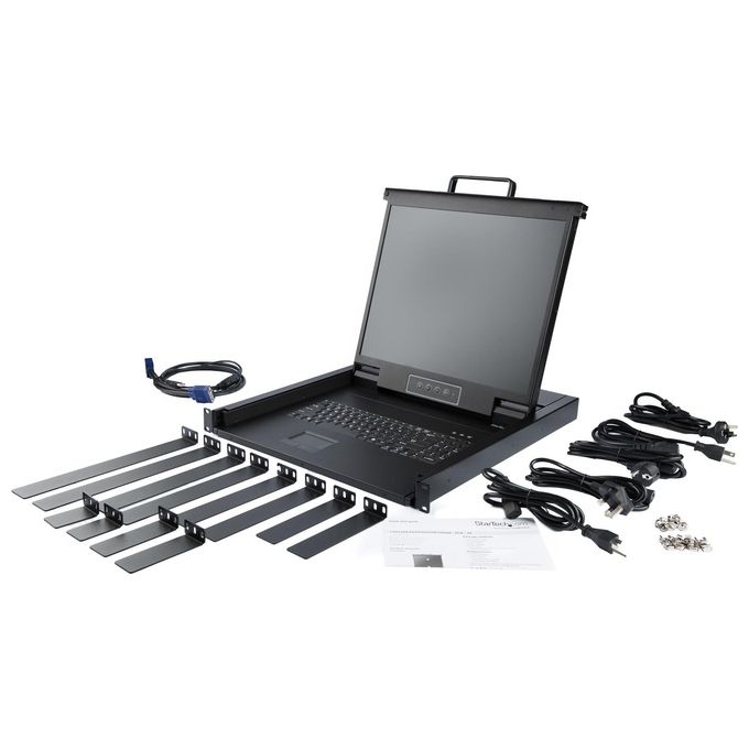 StarTech RKCONS1701 Console a Rack 43,2cm 17'' 1280x1024 Pixel Acciaio 1U