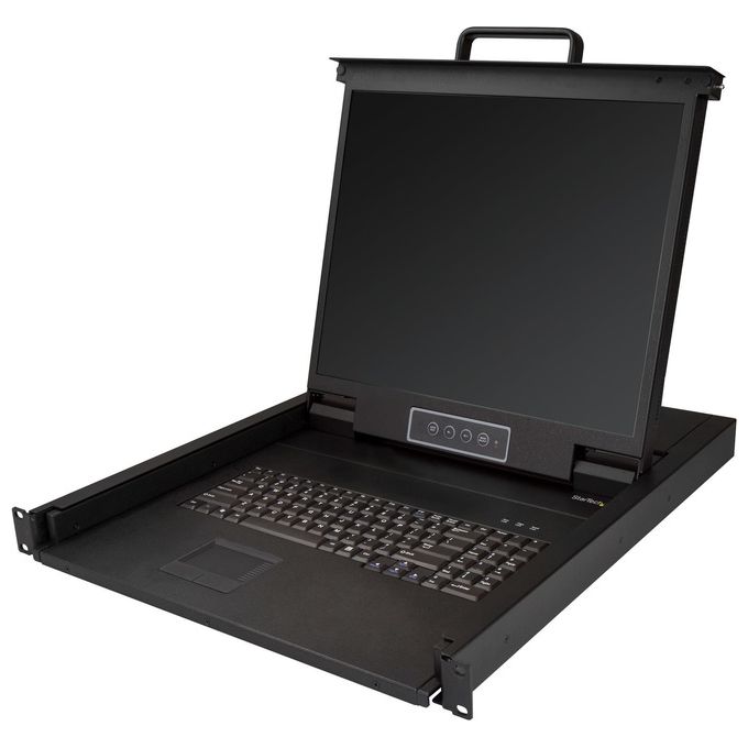 StarTech.com RKCONS1901 Console KVM per Armadio Rack 19'' VGA LCD 1U con Touchpad e Tastiera QWERTY colore Nero