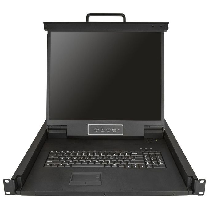 StarTech.com RKCONS1901 Console KVM per Armadio Rack 19'' VGA LCD 1U con Touchpad e Tastiera QWERTY colore Nero