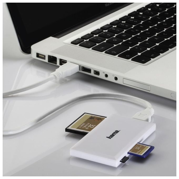 Hama Lettore di Schede Usb 3.2 Gen 1 Bianco