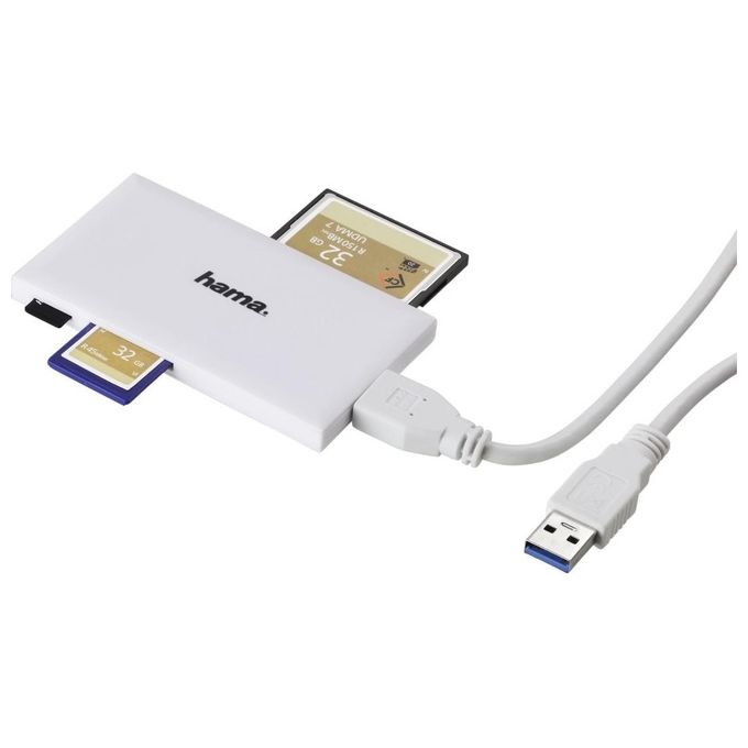 Hama Lettore di Schede Usb 3.2 Gen 1 Bianco