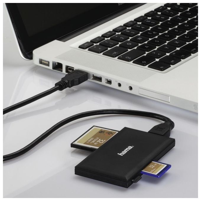 Hama Lettore Schede di Memoria Usb 3.0 Black