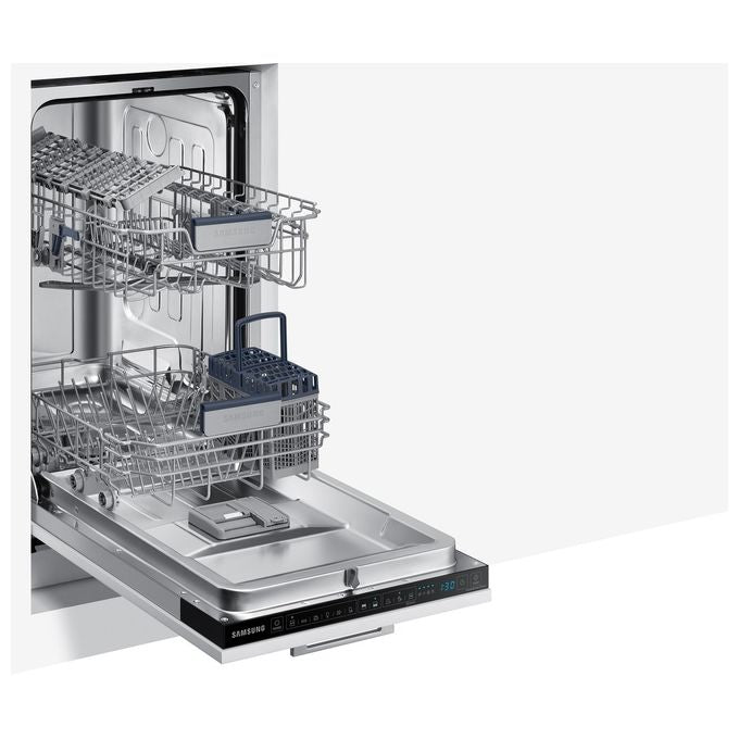 Samsung DW50R4060BB Lavastoviglie Incasso Slim 9 coperti Classe E 44 dB AquaStop Auto Open (82x45x55 cm) colore Nero